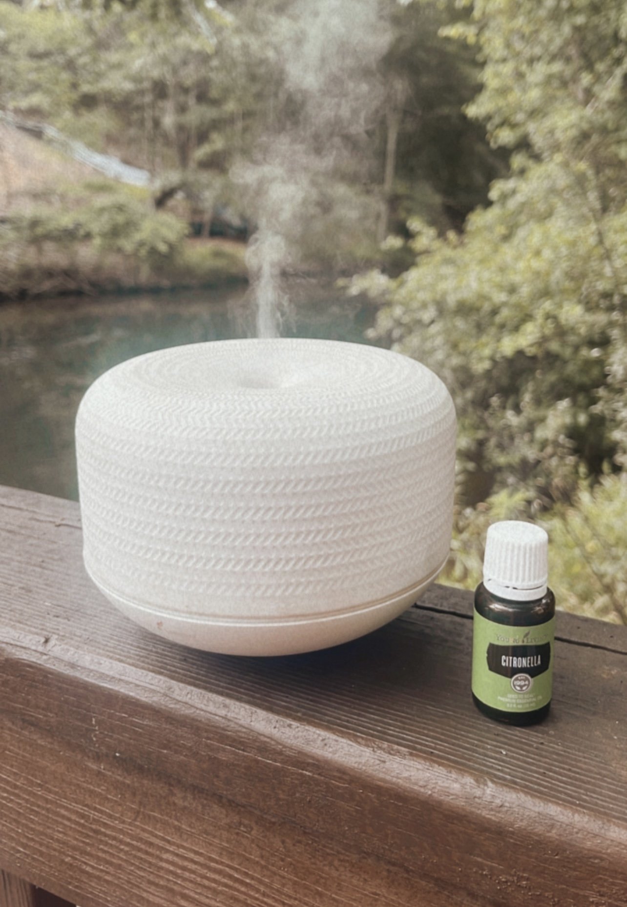 citronella being diffused for insect repellant