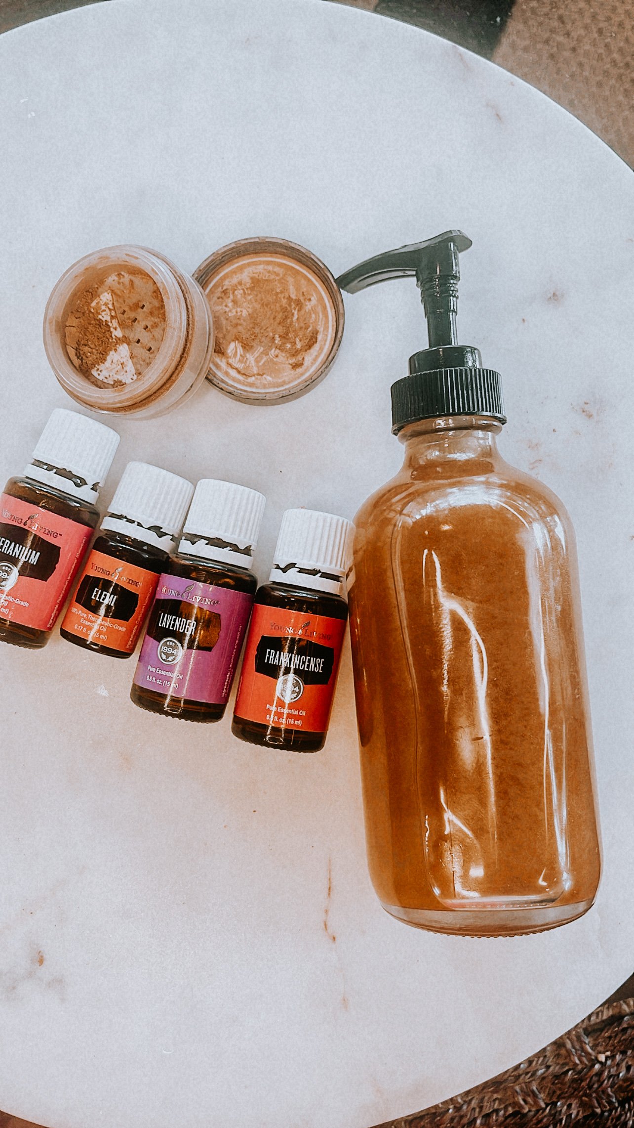diy toxin-free body shimmer oil